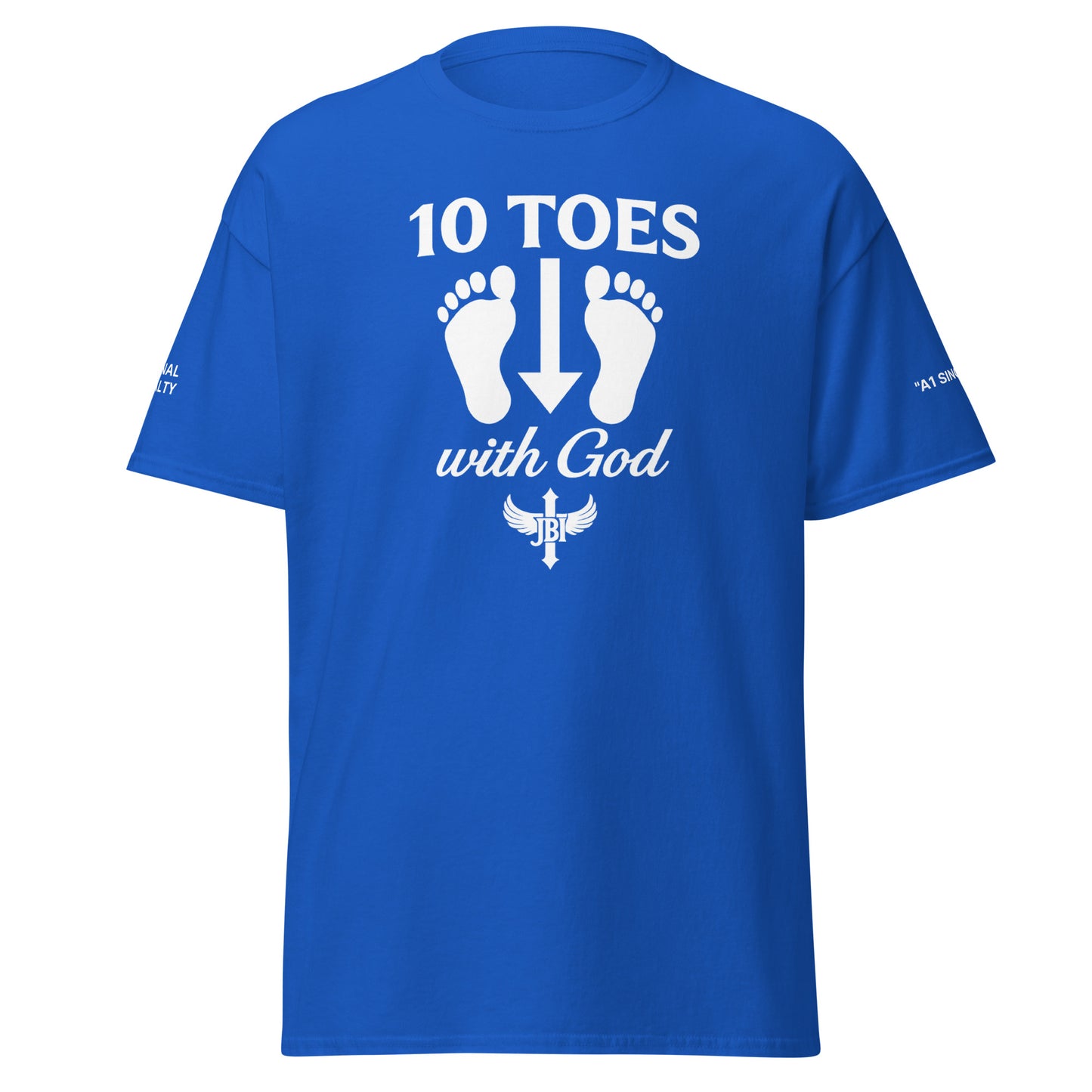 JBI 10 Toes unisex t-shirt blue colorway
