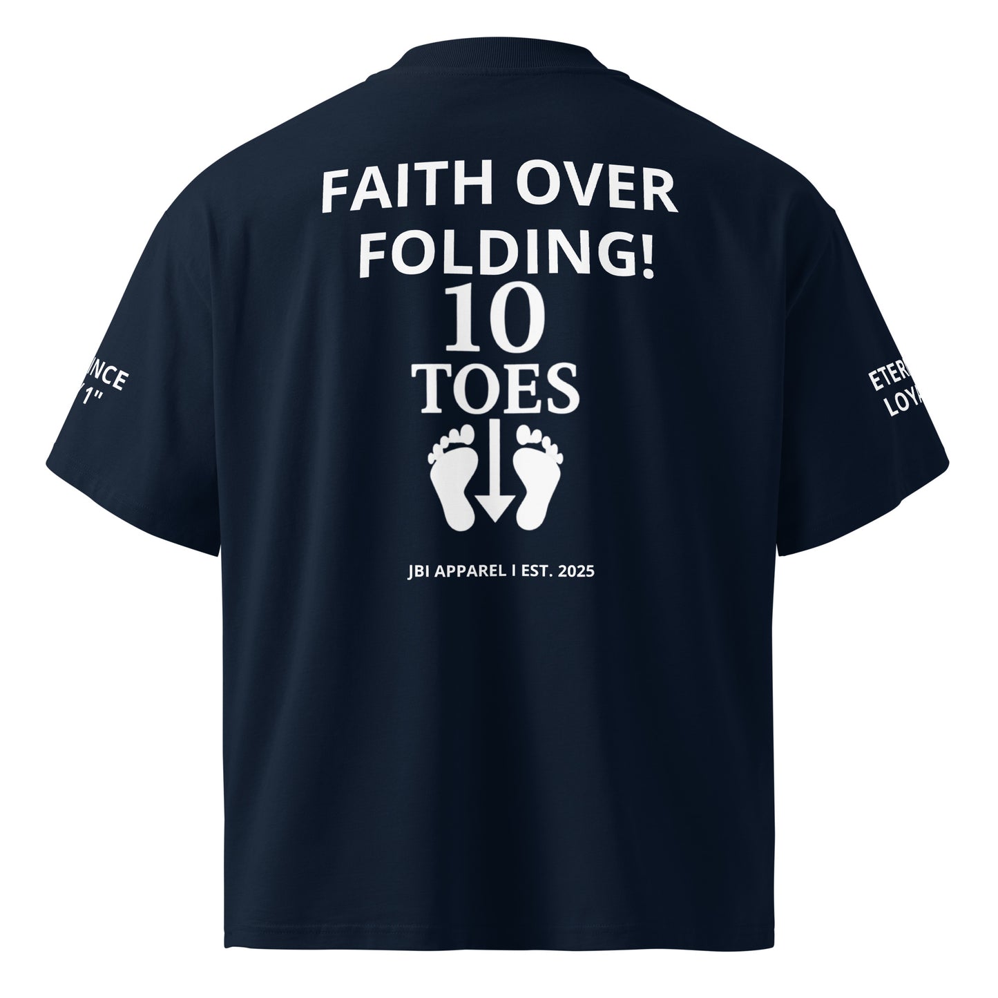 10 Toes Down graphic tee back view