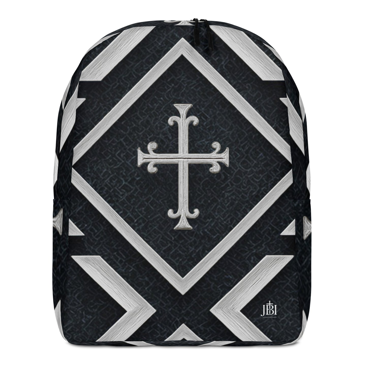 Cross Luxe backpack black and silver front view