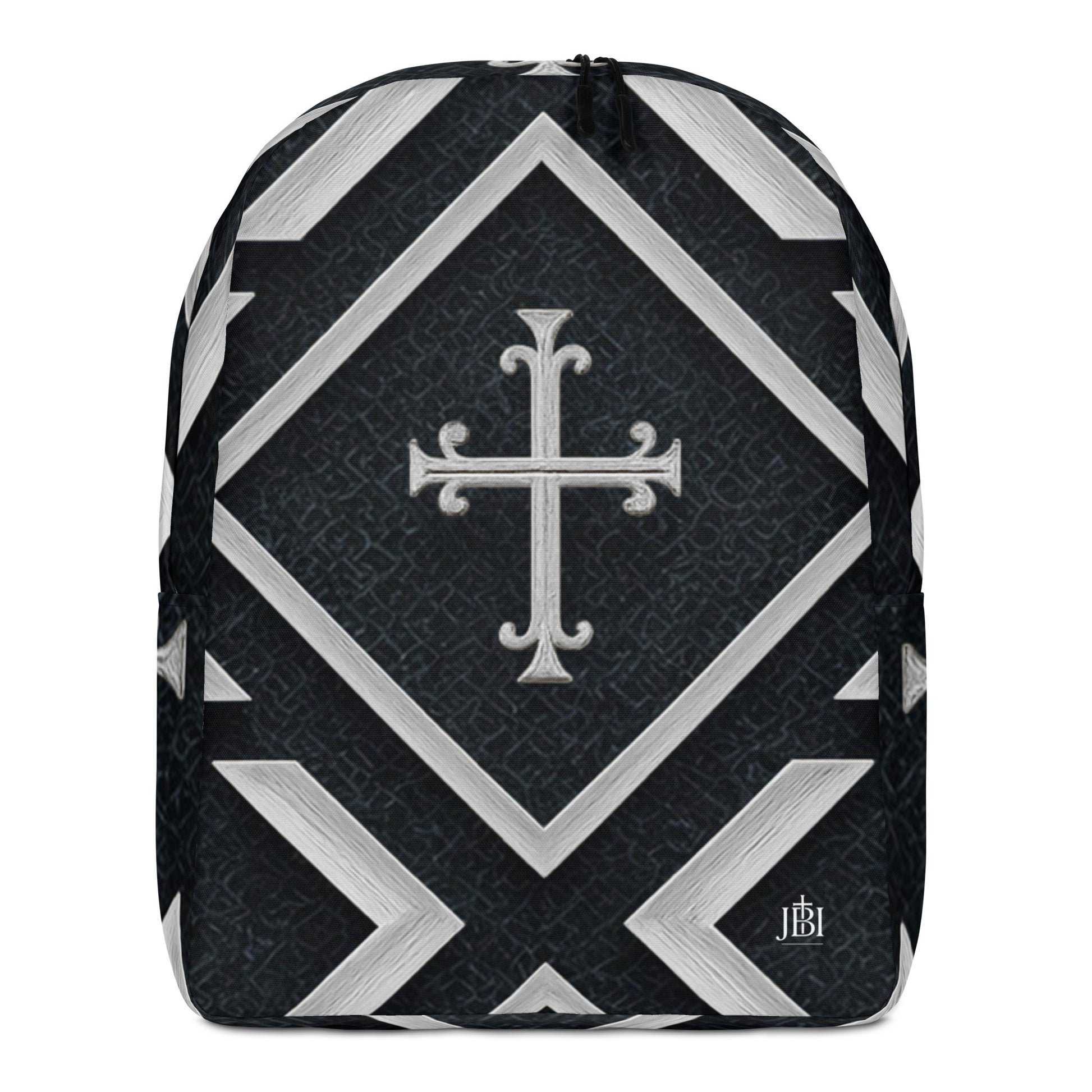 Cross Luxe backpack black and silver front view
