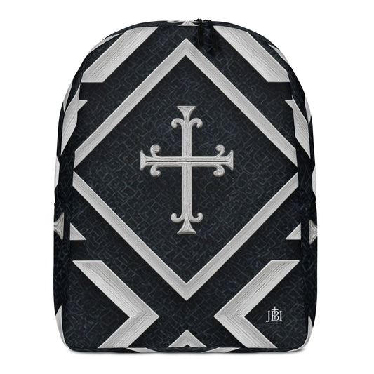 Cross Luxe backpack black and silver front view