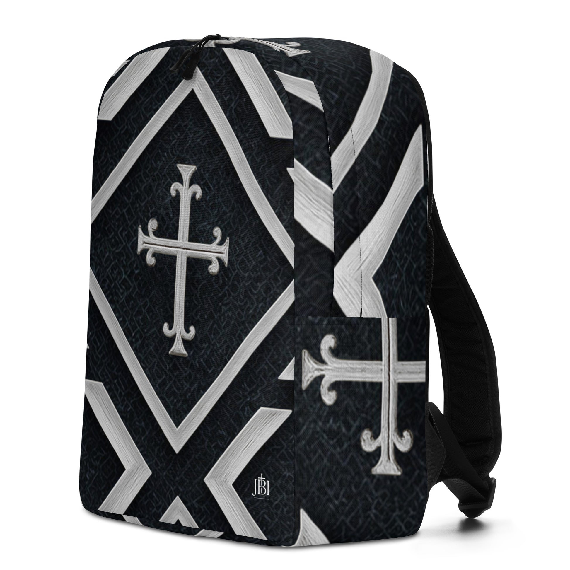 Cross Luxe backpack black and silver side view