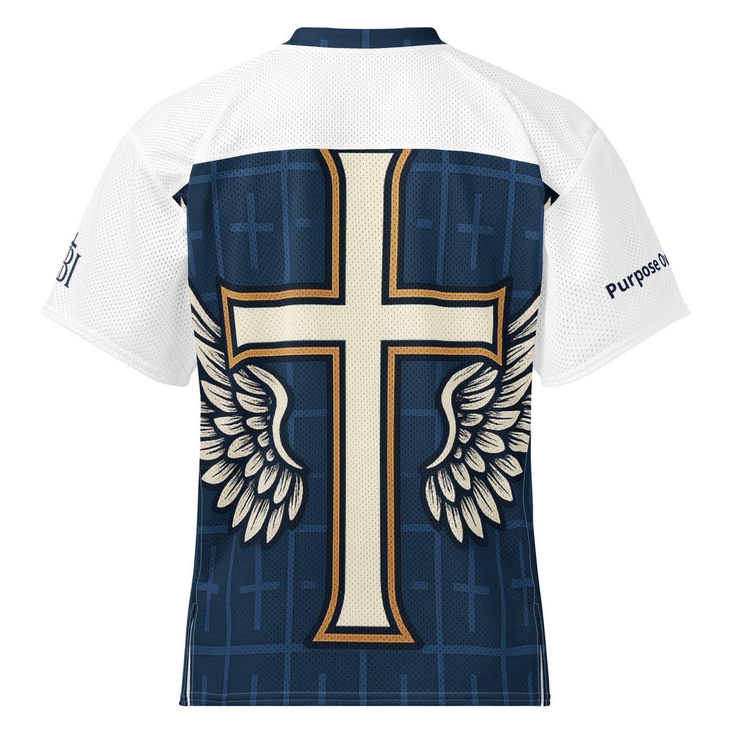 Divine Wings athletic jersey back view