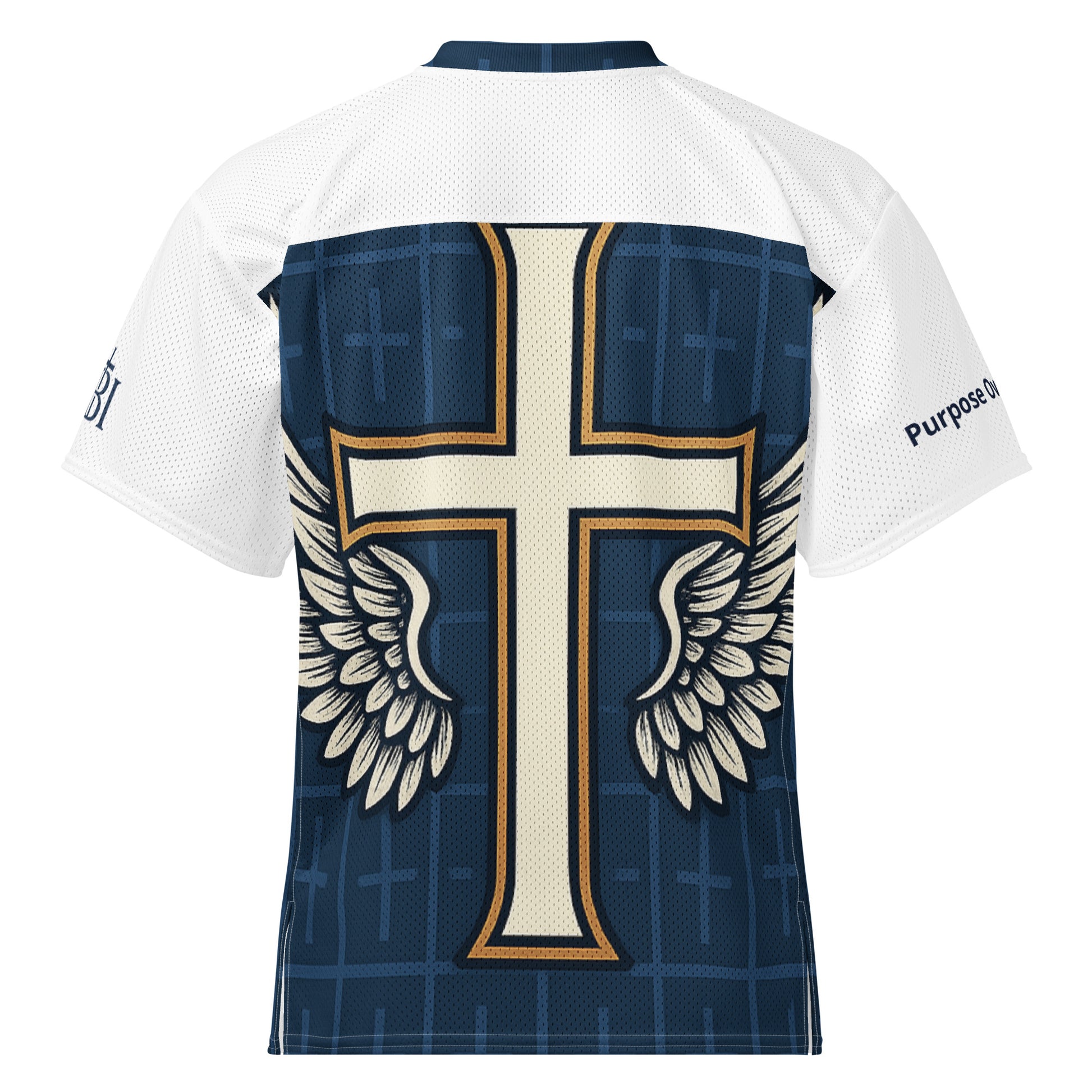 Divine Wings athletic jersey back view