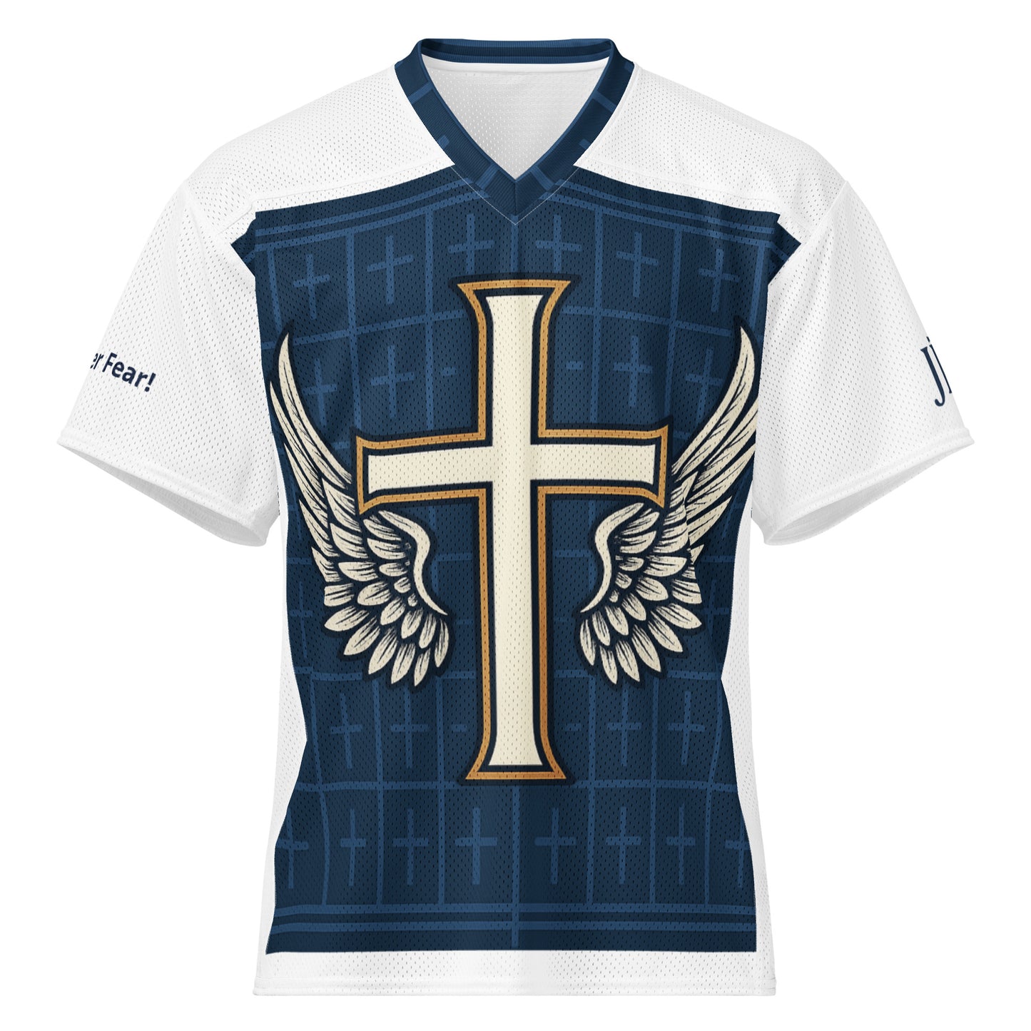 Divine Wings performance jersey navy front view
