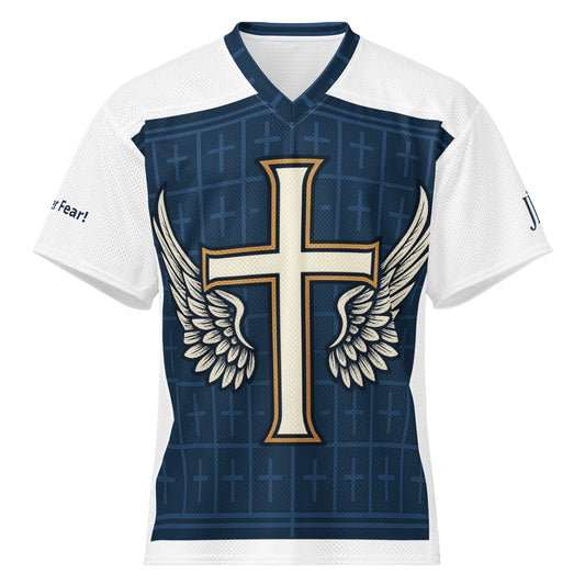 Divine Wings performance jersey navy front view