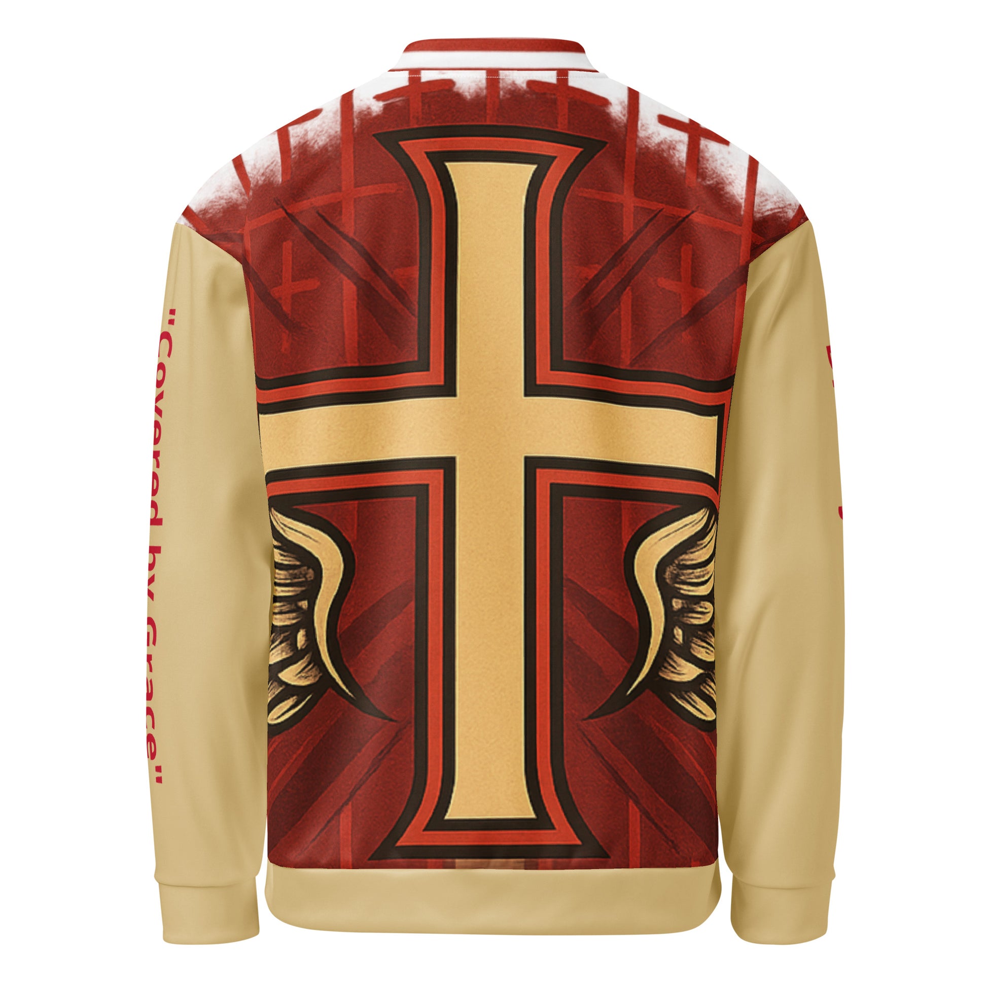 Divine wings bomber red back view 