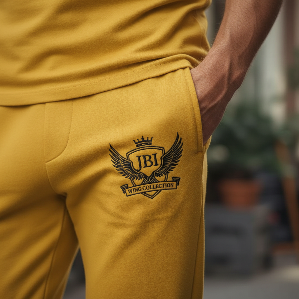 JBI Wing Collection Yellow Joggers