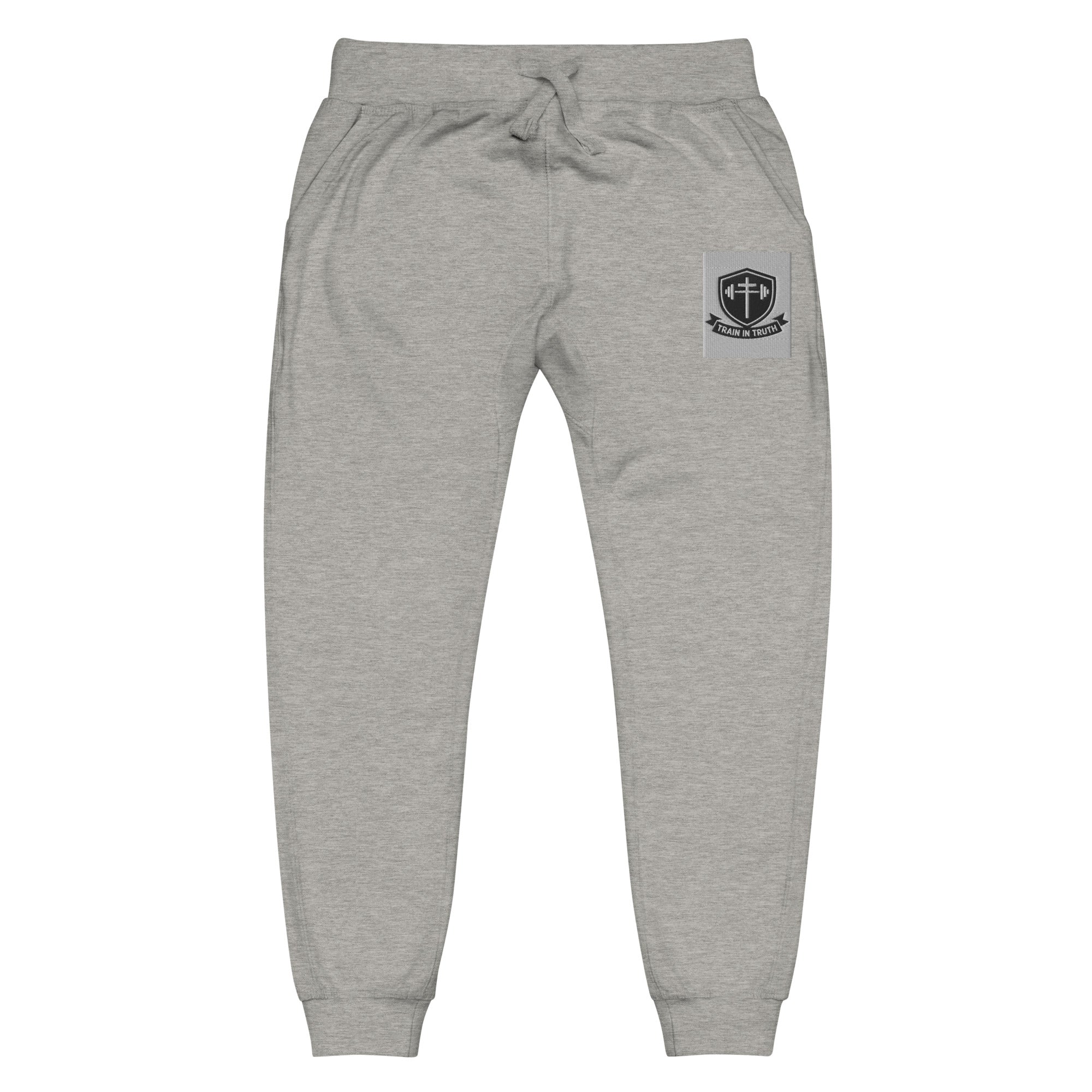  with embroidered emblem on thigh