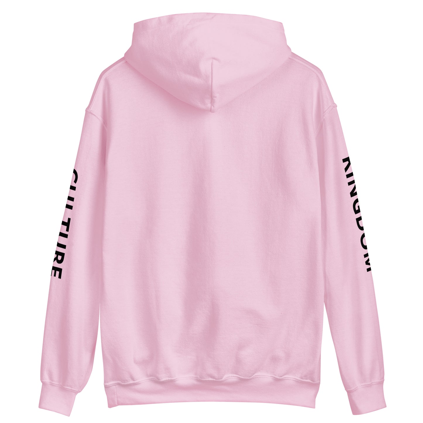 GD Hoodie - Pink, back view with logo