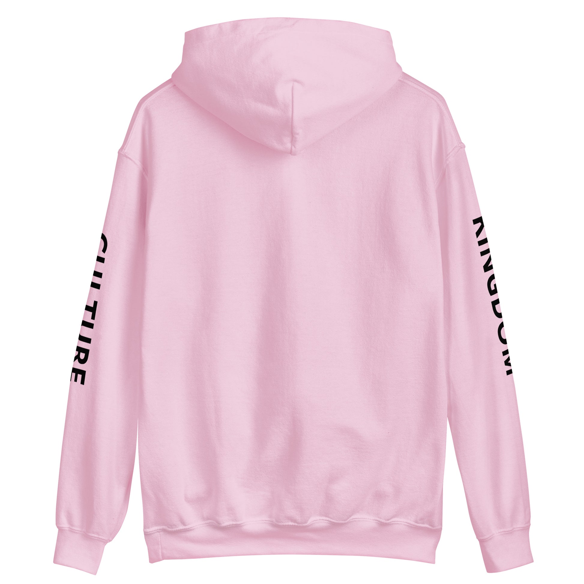 GD Hoodie - Pink, back view with logo