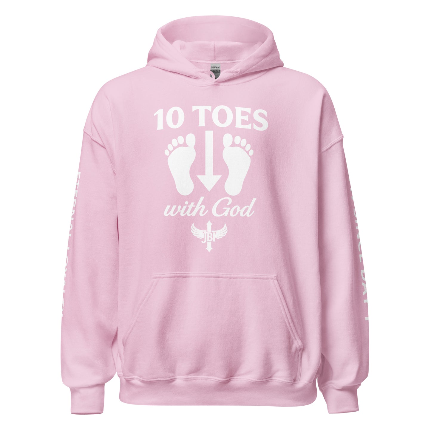 JBI 10 Toes Down Hoodie pink colorway
