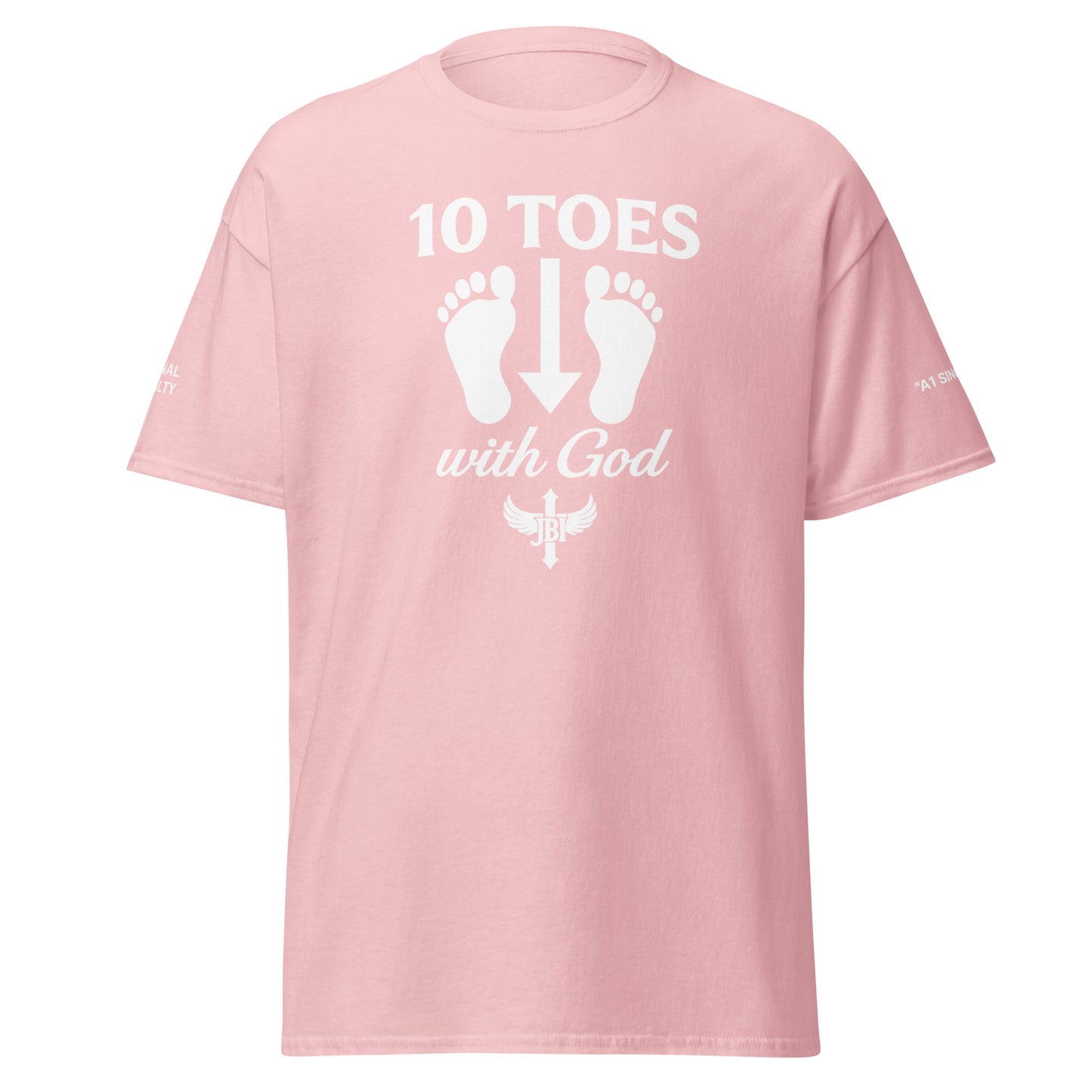 JBI 10 Toes unisex t-shirt pink colorway