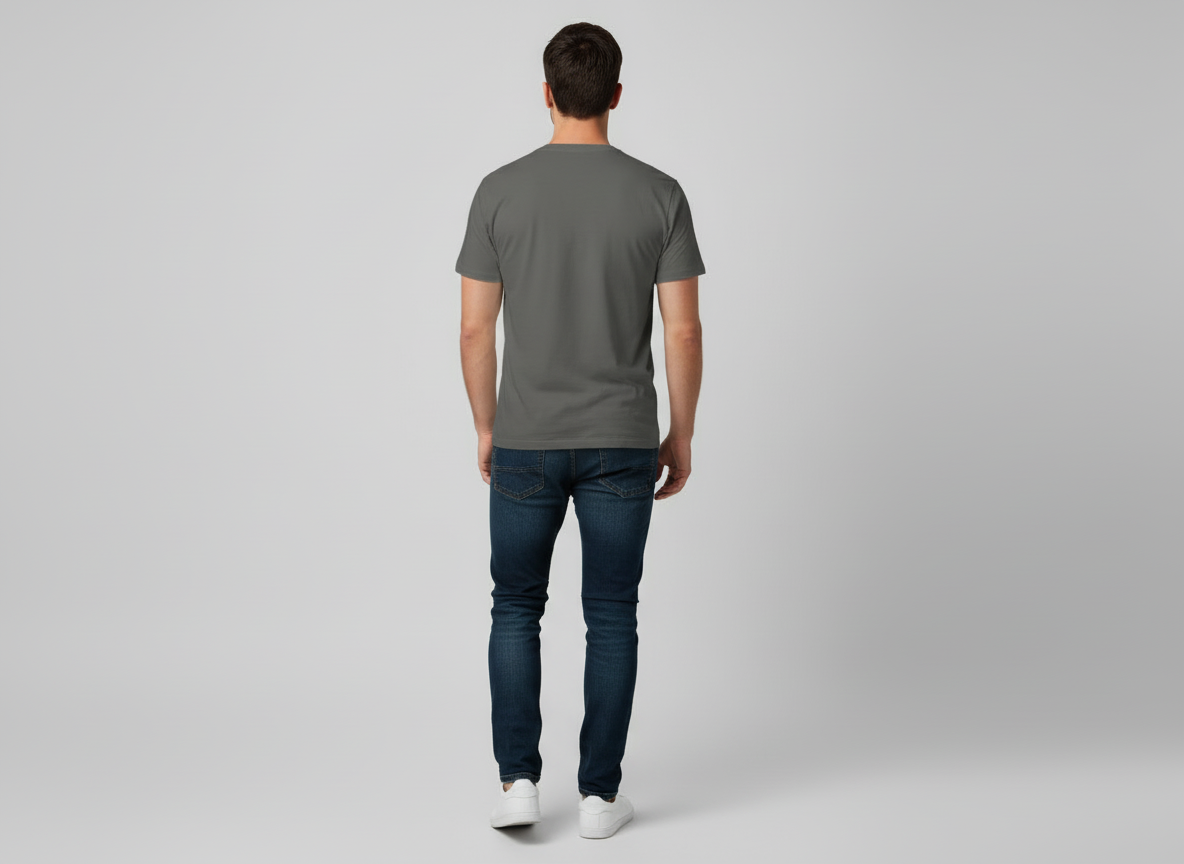 Back view of the He Was My Anchor shirt on male model.